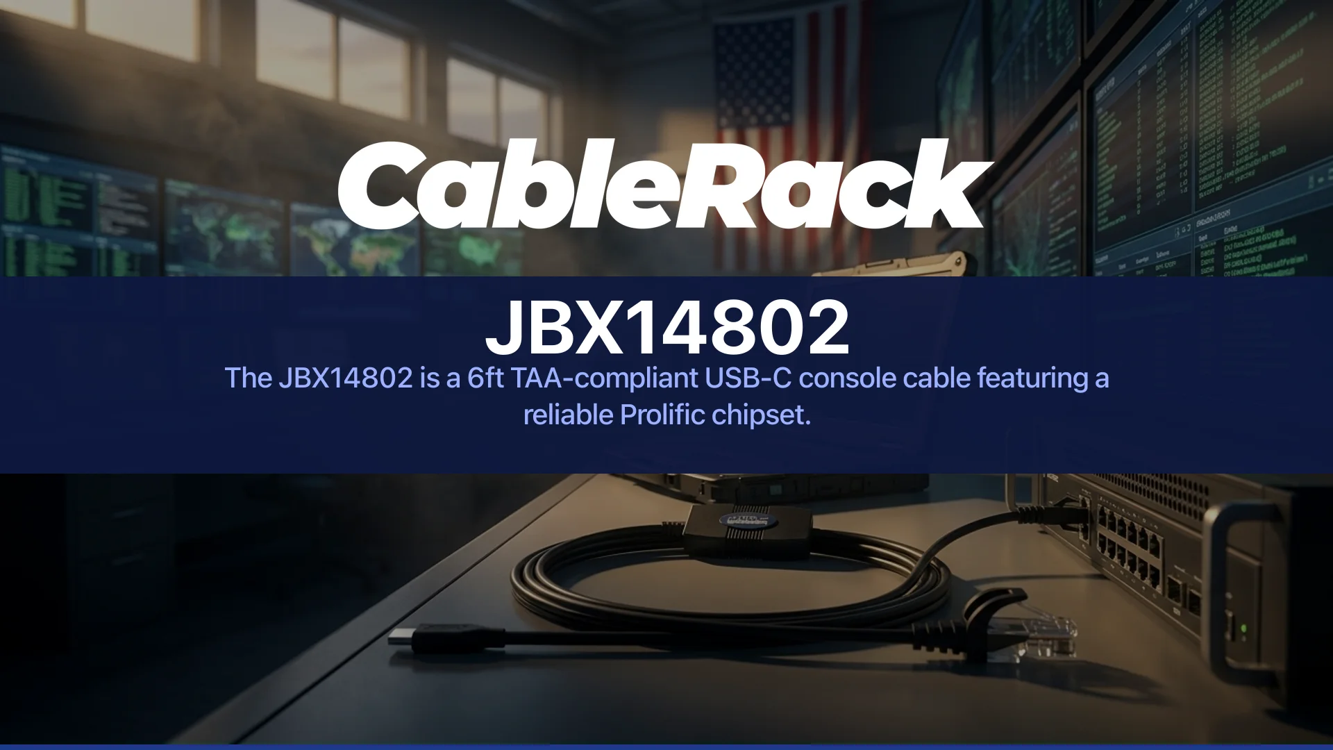 JBX14802 TAA USB-C console cable — cover image