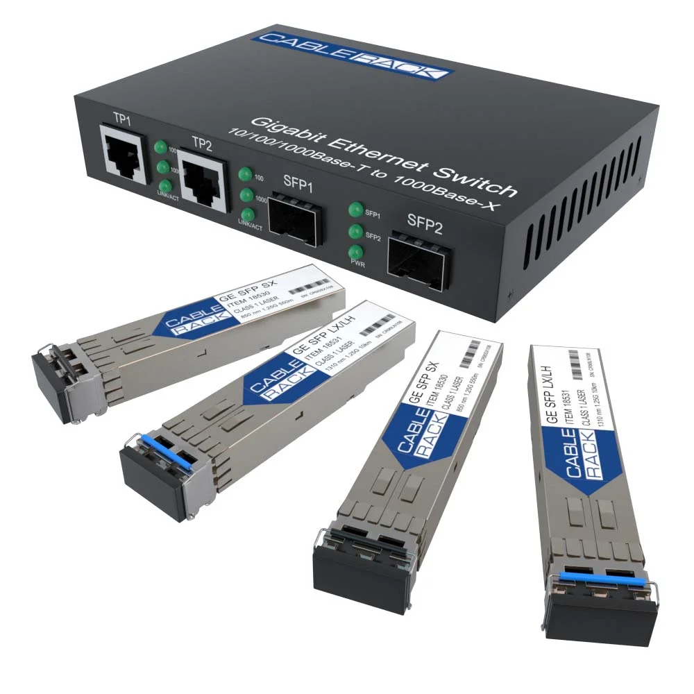 JBX18245 Gigabit Media Converter - Multimode to Singlemode